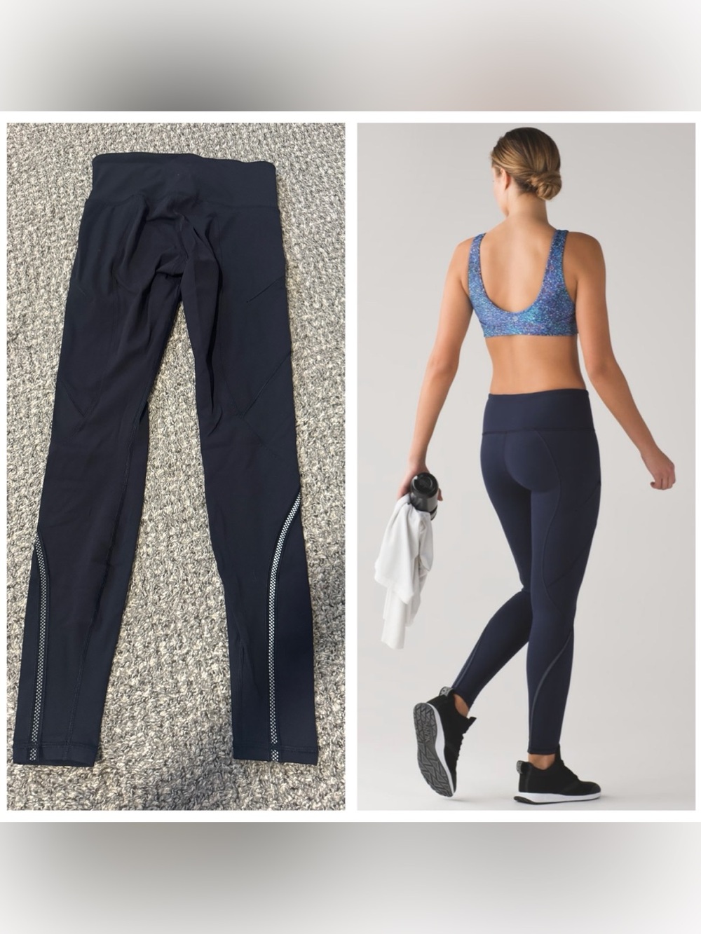 EUC, Lululemon Black Cadence Crusher Tight, Full-On Luxtreme